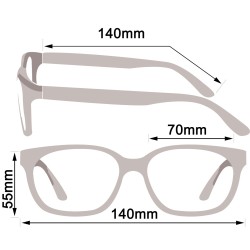 Διαχρονικά Γυναικεία γυαλιά ηλίου με φίλτρο προστασίας uv400